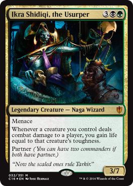 Ikra Shidiqi, the Usurper (Commander 2016 Edition) Light Play Foil