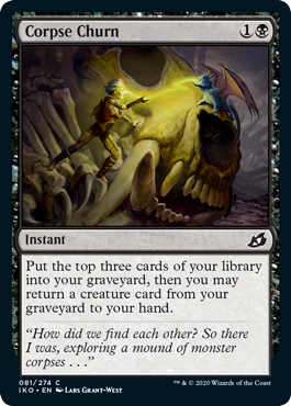 Corpse Churn (Ikoria: Lair of Behemoths) Medium Play Foil