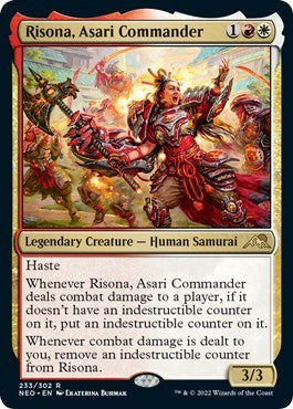 Risona, Asari Commander (Kamigawa: Neon Dynasty) Near Mint Foil