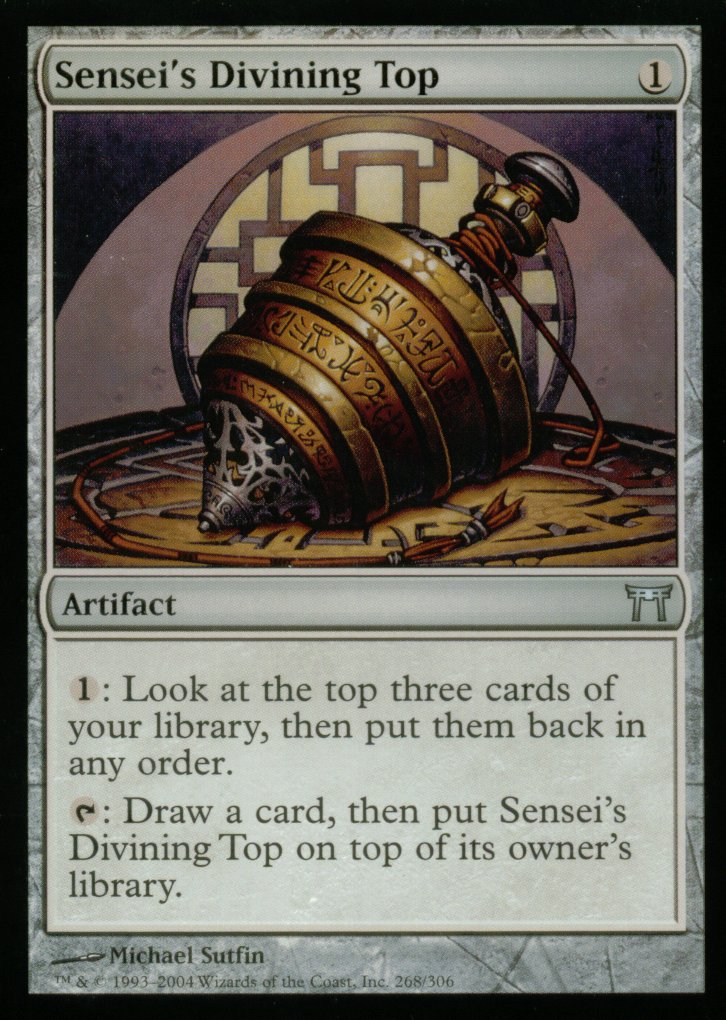 Sensei's Divining Top (Champions of Kamigawa) Damaged / Poor