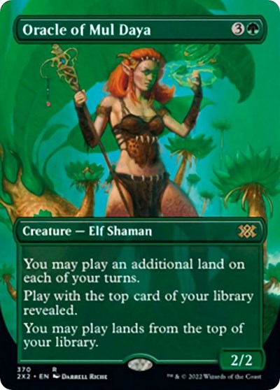 Oracle of Mul Daya (Borderless) (Double Masters 2022) Near Mint