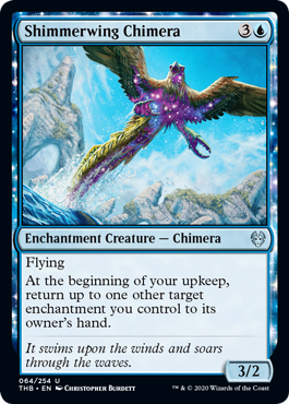 Shimmerwing Chimera (Theros Beyond Death) Near Mint Foil