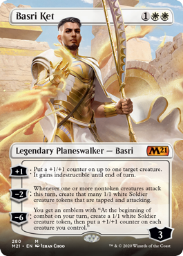 Basri Ket (280) (Borderless) (Magic 2021 Core Set) Light Play Foil
