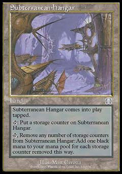 Subterranean Hangar (Mercadian Masques) Heavy Play Foil