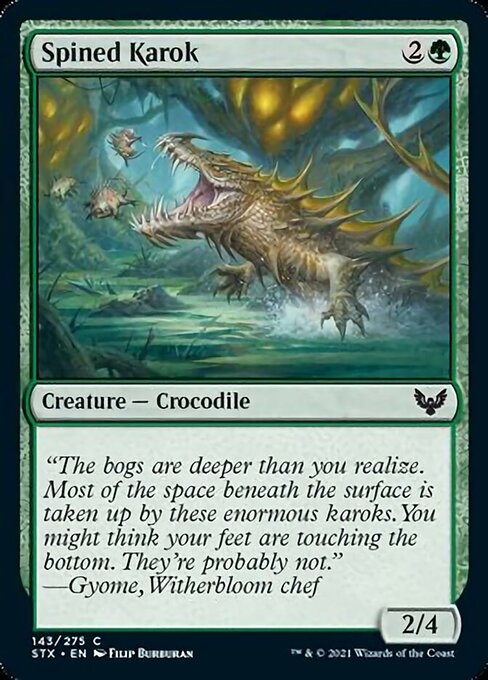 Spined Karok (Strixhaven) Near Mint Foil