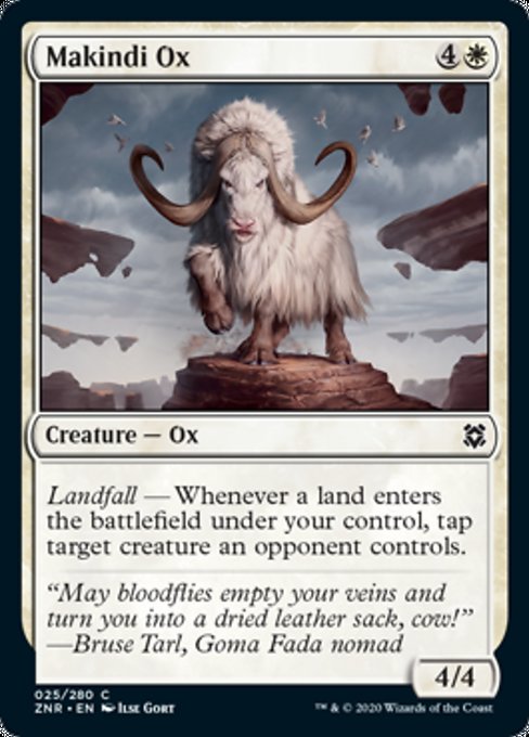 Makindi Ox (Zendikar Rising) Medium Play