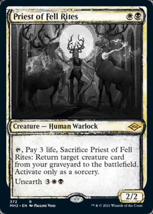Priest of Fell Rites (Showcase) (Modern Horizons 2) Near Mint