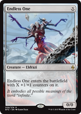 Endless One (Battle for Zendikar) Light Play