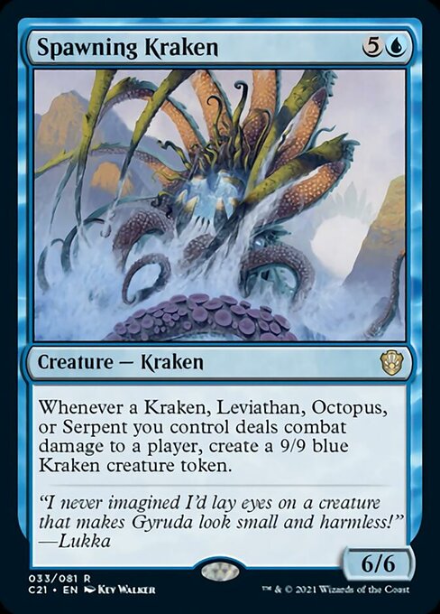 Spawning Kraken (Commander 2021 Strixhaven) Near Mint