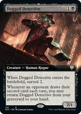 Dogged Detective (Extended Art) (Commander: Streets of New Capenna) Near Mint
