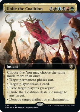 Unite the Coalition (Extended Art) (Commander: Dominaria United) Light Play