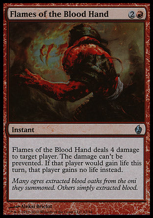 Flames of the Blood Hand (Premium Deck Series: Fire and Lightning) Medium Play Foil