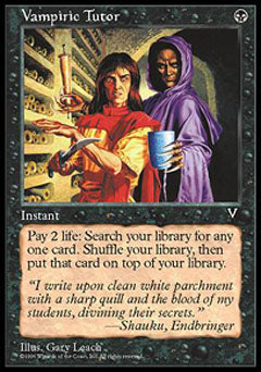 Vampiric Tutor (Visions) Medium Play