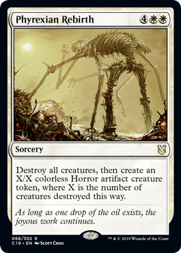 Phyrexian Rebirth (Commander 2019) Light Play