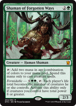 Shaman of Forgotten Ways (Dragons of Tarkir) Near Mint Foil