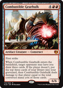 Combustible Gearhulk (Kaladesh) Medium Play