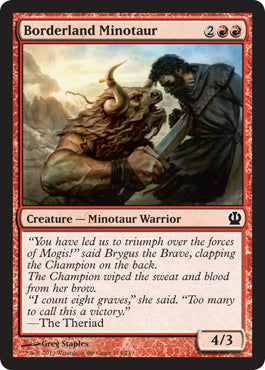 Borderland Minotaur (Theros) Medium Play