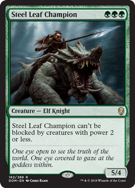 Steel Leaf Champion (Dominaria) Medium Play