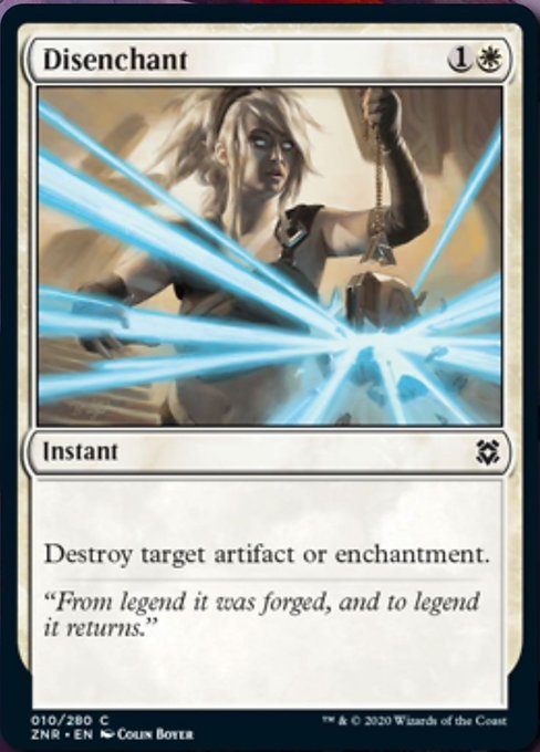 Disenchant (Zendikar Rising) Light Play Foil
