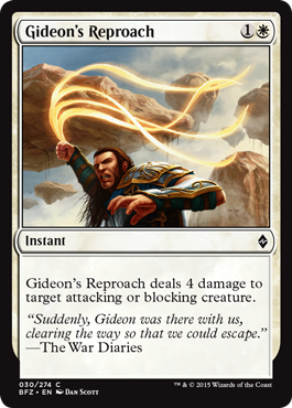 Gideon's Reproach (Battle for Zendikar) Medium Play