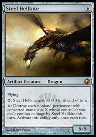 Steel Hellkite (Scars of Mirrodin) Medium Play