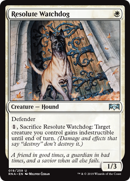 Resolute Watchdog (Ravnica Allegiance) Medium Play