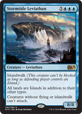 Stormtide Leviathan (Magic 2015 Core Set) Medium Play Foil