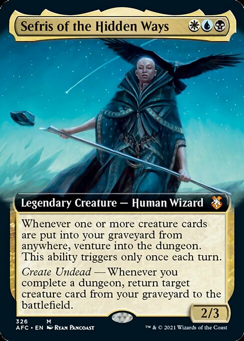 Sefris of the Hidden Ways (Extended Art) (Commander 2021 Forgotten Realms) Near Mint