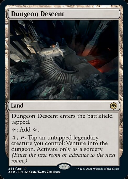 Dungeon Descent (Adventures in the Forgotten Realms) Near Mint Foil