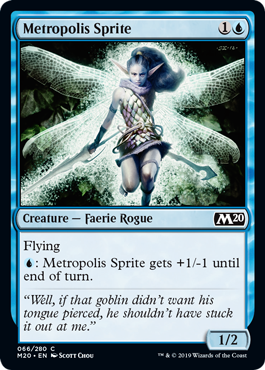 Metropolis Sprite (Magic 2020 Core Set) Near Mint