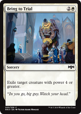 Bring to Trial (Ravnica Allegiance) Medium Play