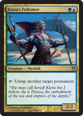 Kiora's Follower (Born of the Gods) Near Mint Foil