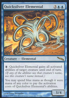 Quicksilver Elemental (Mirrodin) Medium Play Foil