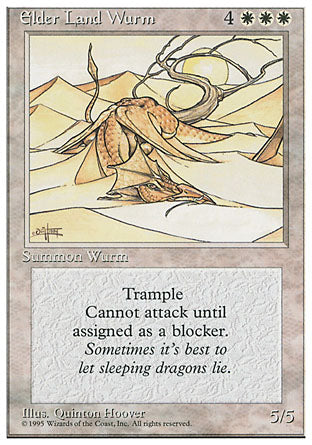 Elder Land Wurm (4th Edition) Medium Play