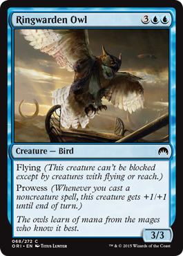 Ringwarden Owl (Magic Origins) Medium Play