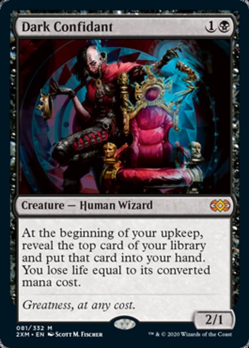 Dark Confidant (Double Masters) Light Play