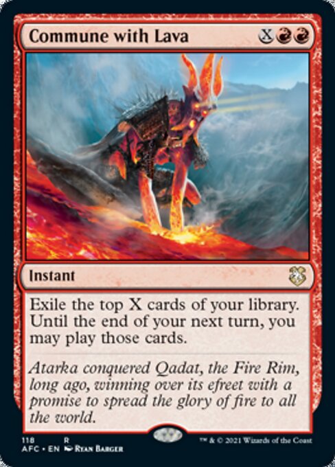 Commune with Lava (Commander 2021 Forgotten Realms) Near Mint