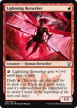 Lightning Berserker (Dragons of Tarkir) Medium Play