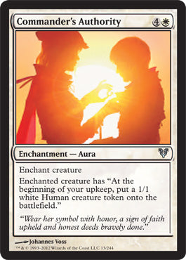 Commander's Authority (Avacyn Restored) Medium Play Foil