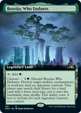 Boseiju, Who Endures (Extended Art) (Kamigawa: Neon Dynasty) Near Mint