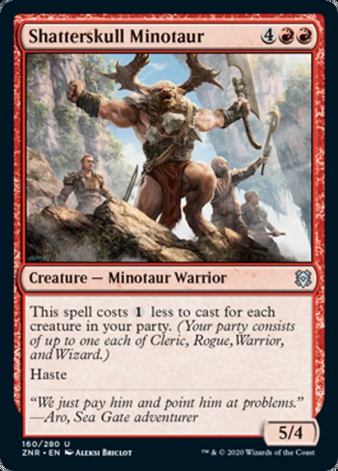 Shatterskull Minotaur (Zendikar Rising) Light Play