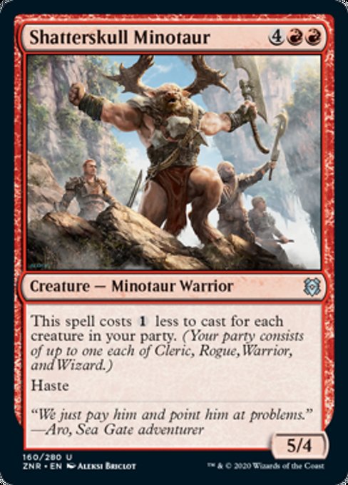 Shatterskull Minotaur (Zendikar Rising) Medium Play