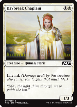 Daybreak Chaplain (Magic 2019 Core Set) Near Mint
