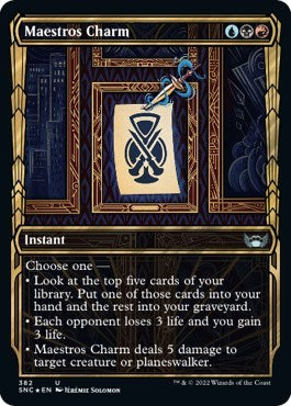 Maestros Charm (Gilded Foil) (Streets of New Capenna) Near Mint Foil