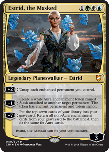 Estrid, the Masked (Commander 2018) Light Play Foil