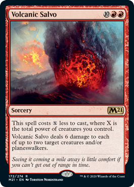 Volcanic Salvo (Magic 2021 Core Set) Near Mint