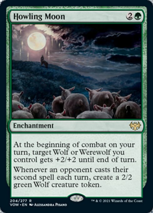 Howling Moon (Innistrad: Crimson Vow) Damaged / Poor
