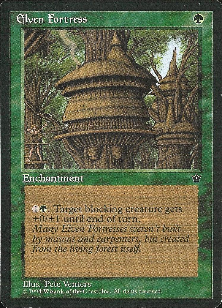 Elven Fortress (3) (Fallen Empires) Medium Play