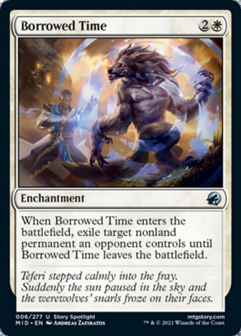 Borrowed Time (Innistrad: Midnight Hunt) Light Play