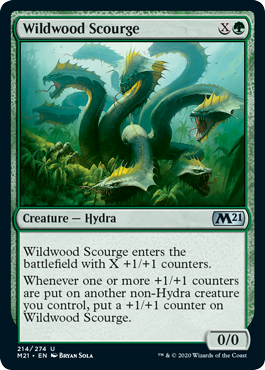 Wildwood Scourge (Magic 2021 Core Set) Medium Play